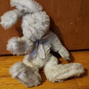 Fluffy White Plush Bunny